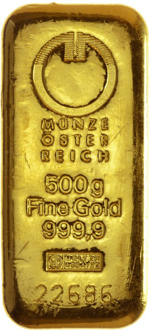 Investičné zlato 500g tehlička